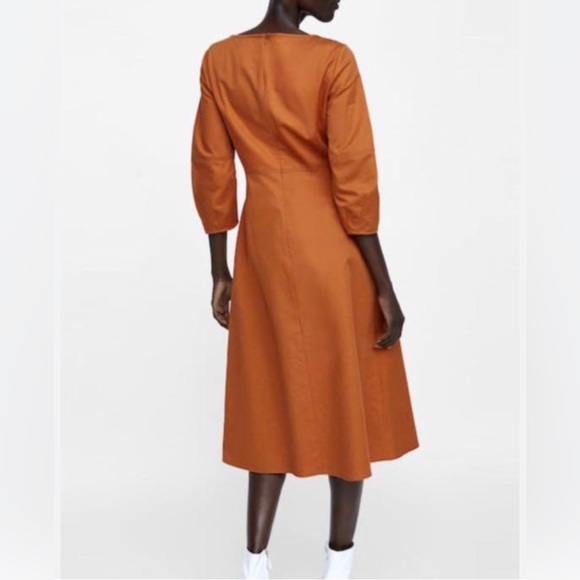 ZARA PUFFY SLEEVED DRESS, SIZE S - Picture 4 of 12